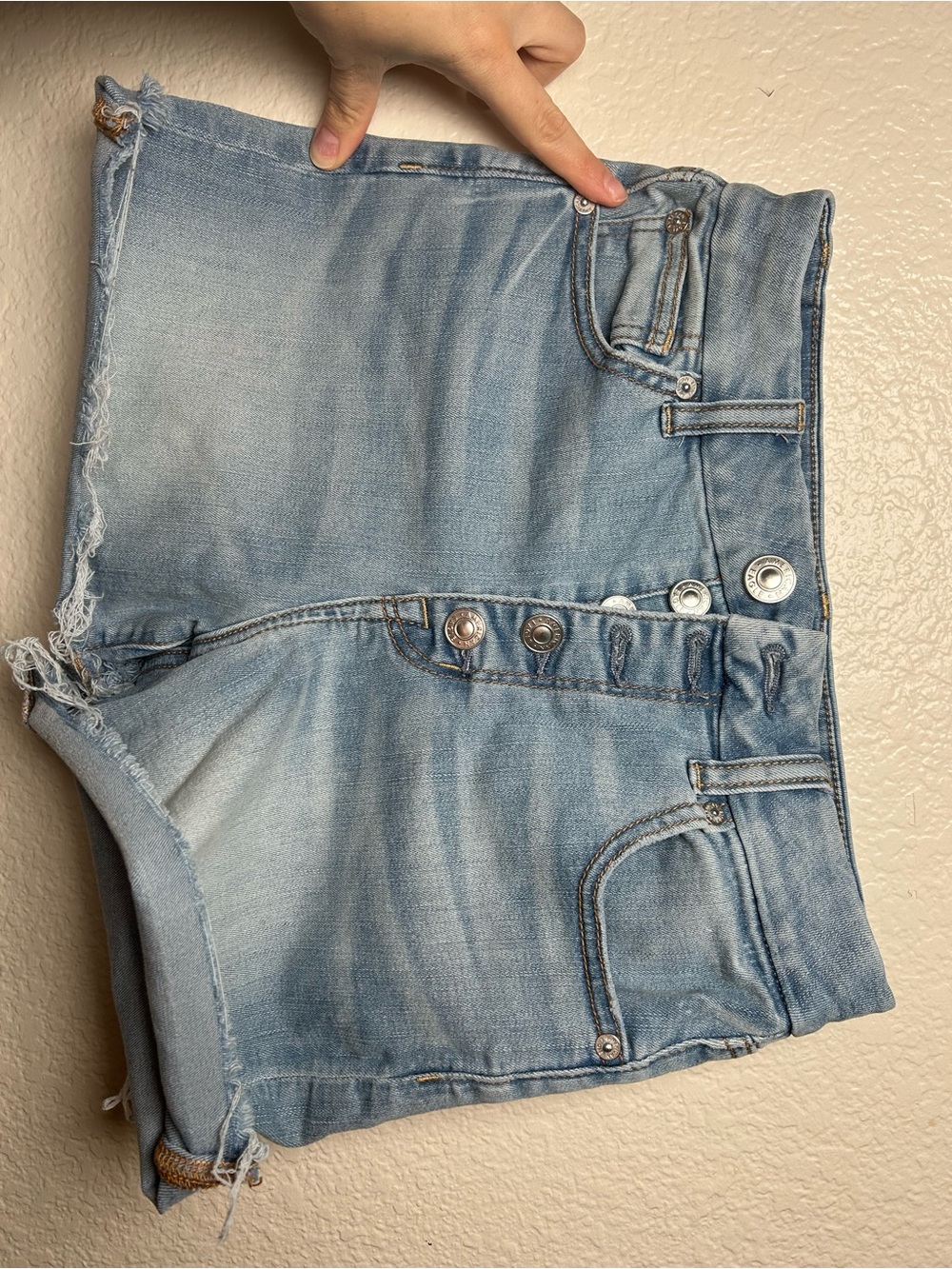 American Eagle Outfitters Light Blue Denim Jean Shorts